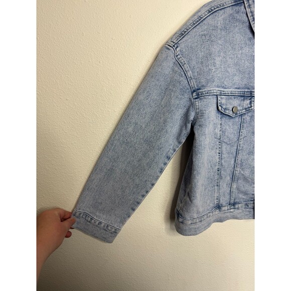 Disney Princess Girls Large Jean Jacket The Little Mermaid Ariel Denim Button Up - Picture 5 of 11